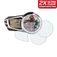 2 x Triumph Speed Triple 2011-2017 Dashboard Screen Protector: Ultra-Clear