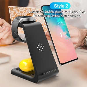 3 en 1 Sostenedor de Qi Inalámbrico Cargador Dock para Samsung Galaxy S10/S20  Reloj/brotes de Estados Unidos | eBay