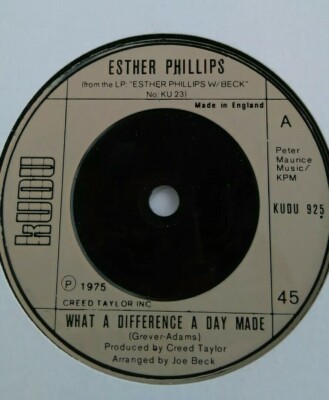ESTHER PHILLIPS - 7'' Vinyl - What a Difference a Day Made - 1975 - Kudu 