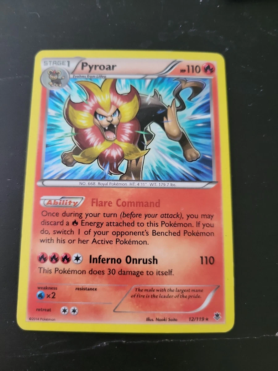 Pyroar - XY Phantom Forces Pokémon card 12/119