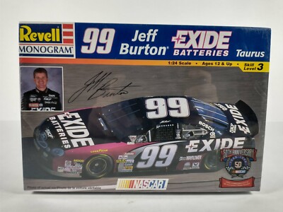 99 Jeff Burton Exide Batteries Taurus Revell 1:24 Model Kit 85-2556 Sealed Box