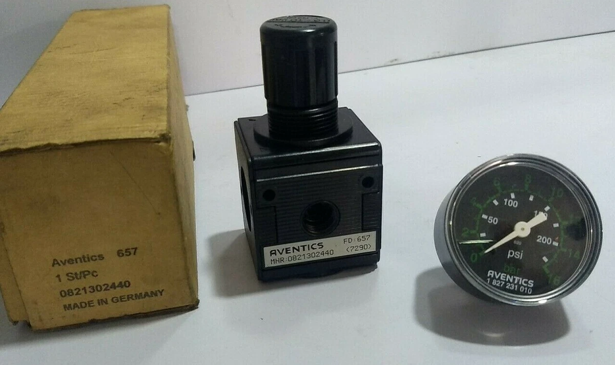Aventics Pressure Regulator With Guage FD:657 - MNR: 0821302440 