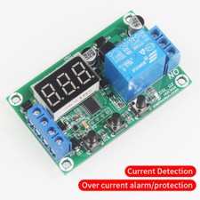 DC Current Detection Relay Module Over-Current Alarm Switch Motor Protecter 10A
