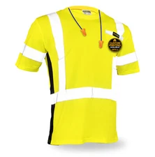 KwikSafety OPERATOR Hi Vis Reflective ANSI PPE Class 2 Short Sleeve Safety Shirt
