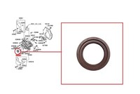 Vorne Kurbelwelle ÖLdichtung 50MM FüR Mitsubishi Pajero Shogun MK2 4M40 2.8TD