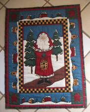 Handcrafted Season's Greetings Quilt, Wall Hanging, Table Mat, Etc.