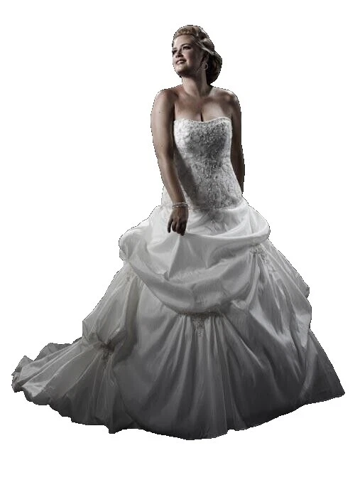 Vestido de fiesta de tafetán bordado vestidos de novia