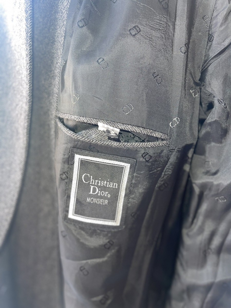 Vintage Christian Dior Monsieur Pure New Wool Jacket Size 40R Made