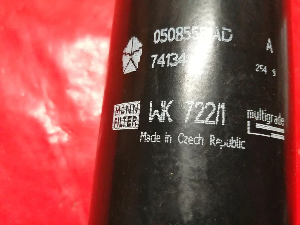 FILTRE GAS OIL WK722/1 FCS819 CHRYSLER SEBRING DODGE JEEP COMPASS PATRIOT 2L CRD Foto 3 de 3