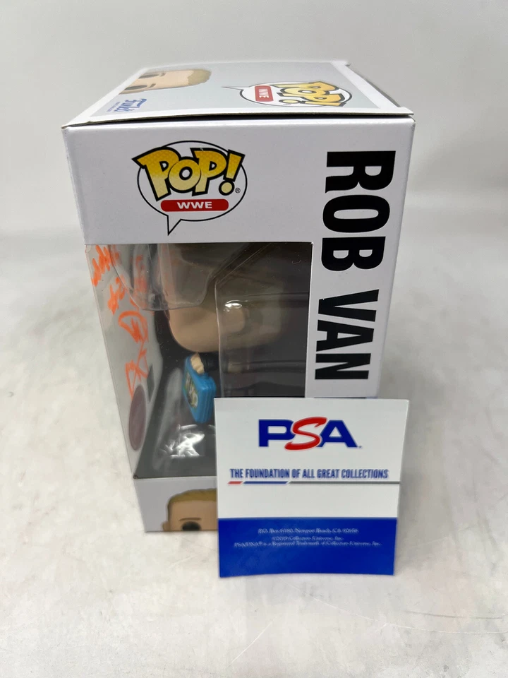 ROB VAN DAM WWF WWE ECW Signed Funko Pop Figure 117 New in Box w/COA PSA orange2 - Image 2 of 4