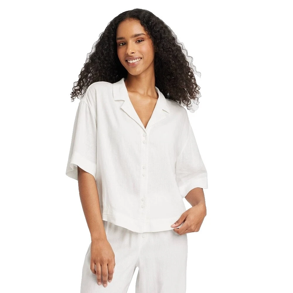 White Linen Sleepwear & Robes for Women