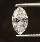 .63ct marquise loose diamond EGL Certified SI3 F Natural fancy cut estate — photo 1