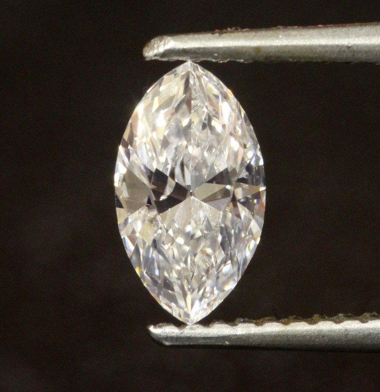 .63ct marquise loose diamond EGL Certified SI3 F Natural fancy cut estate