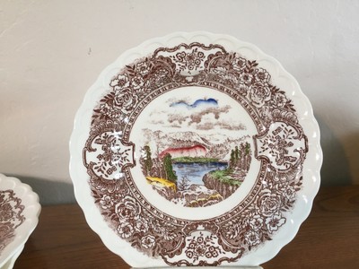 Vernon Kilns Vernon's 1860 7-1/2" Salad Plate Vernon Kilns Vernon's 1860 7-1/2" Salad Plate