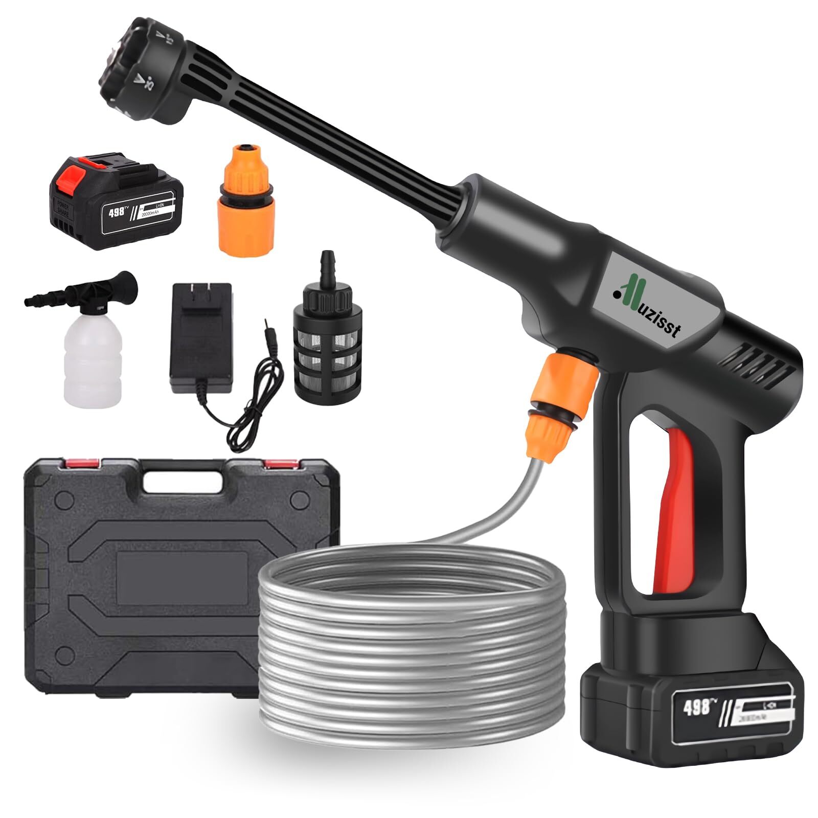 900PSI Cordless Pressure Washer, 20000mAh Battery Powered Pressure Washer, 6 ...