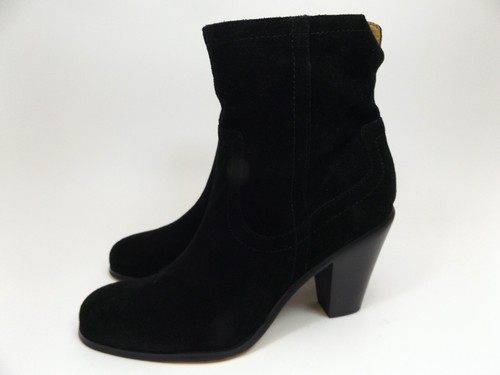 NEW! Corso Como Womens Harvest Ankle Heeled Bootie Black Split Suede, Size 8.5 - Picture 7 of 11