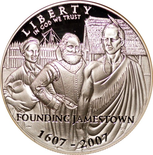 2007 P $1 Silver Jamestown Dollar PF70UCAM NGC # 2537731-008 + Bonus - Picture 2 of 4