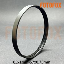 Female 65x1mm to Female 67x0.75mm Stepping Step up Filter Ring Adapter 65-67mm