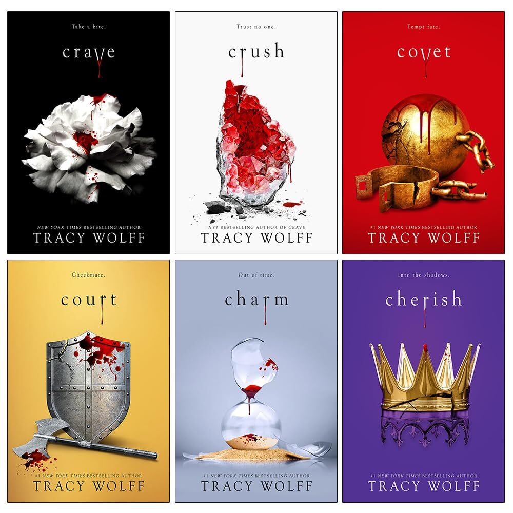 Crave Series Tracy Wolff 6 Books Collection Crush, Court, Charm, Covet, Cherish