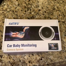 AMTIFO Car Baby Monitoring System - HD Display, Night Vision,Water Resistant NEW