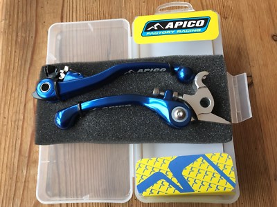  HUSABERG TE 125 2012-2013 FLEXI FLEXIBLE HEBEL HEBEL SET BLAU