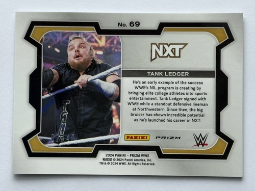2024 Panini Prizm WWE Tank Ledger /40 RC Silver WrestleMania 40 Logo #79 Rookie - Picture 2 of 3