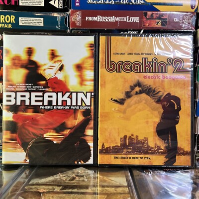 Breakin' / Breakin 2 Electric Boogaloo 1984 DVD 2 DVD Lot Brand New Breakdance