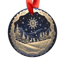 Winter Wonderland Acrylic Ornament, Holiday Decoration, Holiday Gift