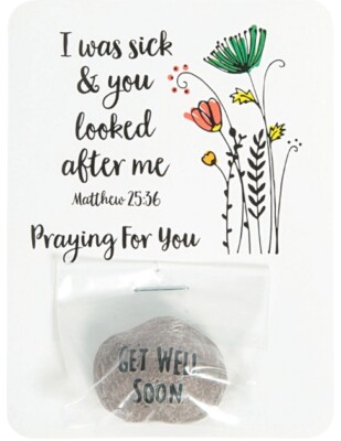 1  Get Well Soon Stone with Card         (Free Shipping with 6 or more items)