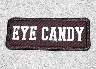 EYE CANDY Biker Vest Jacket Motorcycle Patch, embroidered, MC
