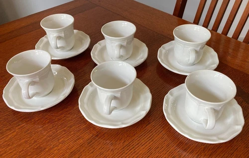 Mikasa French Countryside Tea or Coffee Cups & Saucers F9000  (Set of 6)