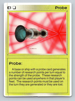 1994 Galactic Empires Probe CCG TCG Companion Games Vintage SciFi