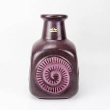 Bay Pottery FOSSIL Vase 60s 70s Bodo Mans Design Mid Century Modern 