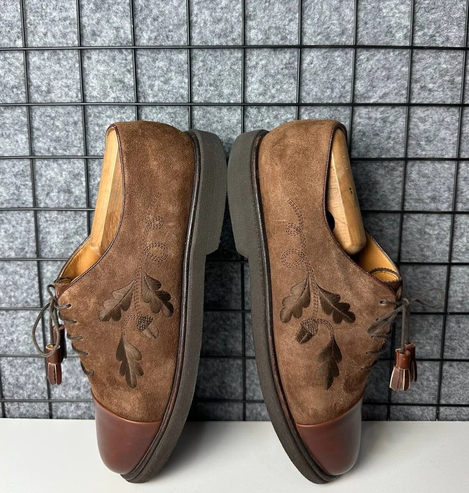 Botas de gamuza Bally Oxford vintage EE. UU. 9,5 Foto 4 de 4