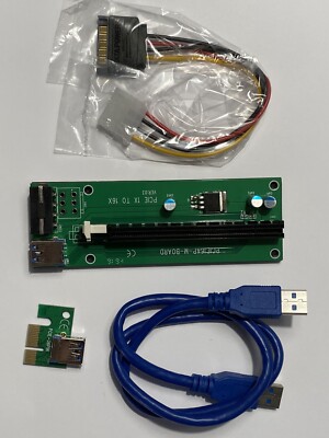 AUS DEUTSCHLAND Mining USB 3.0 PCI-e Riser PCIe PCI Express 1X bis 16X Extend