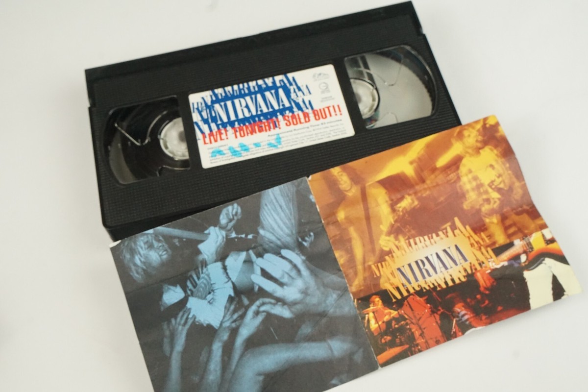 Nirvana Live! Tonight! Sold Out!! - VHS 1994 - With Insert - Kurt