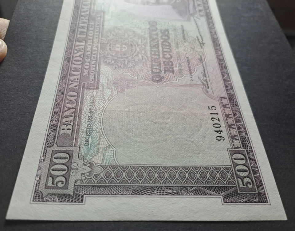 Portugal Mozambique 500 Escudos 1967 P.110a (NO OVERPRINT) ALMOST UNCIRCULATED - Image 2 of 4