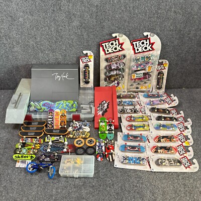 Huge Lot Tech Deck finger boards Accessories Bikes Tony Hawk NIB New Sealed