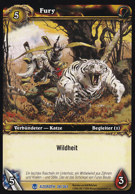 World of Warcraft TCG Azeroth 38 Fury Rare NM