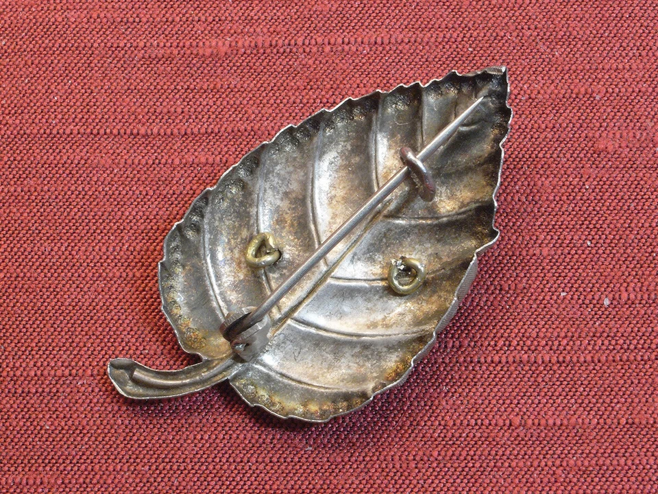 Spilla vintage antica in argento - fine '800 / primi '900 - Immagine 2 di 4