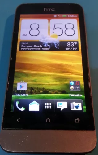HTC One V 4GB - Gray (Unknown Carrier) LCD Damage- READ BELOW