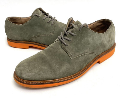 POLO Ralph Lauren Green Suede Leather Casual Oxford Mens  display picture 2