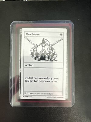 MOX POISON Mystery Booster 2 TEST CARD MTG Magic the Gathering Exclusive RARE