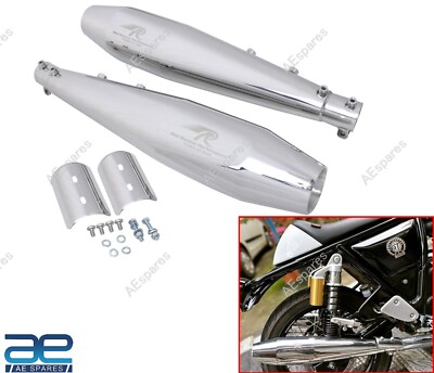 Red Rooster Exhaust silencer For Royal Enfield Interceptor & GT Continental 650