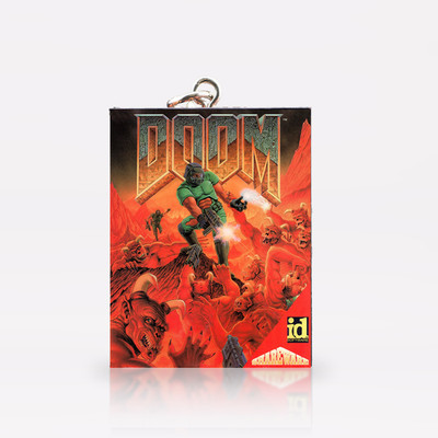 PC Big Box Miniature Game Box Keychain Retro Games Selection Fan Gift