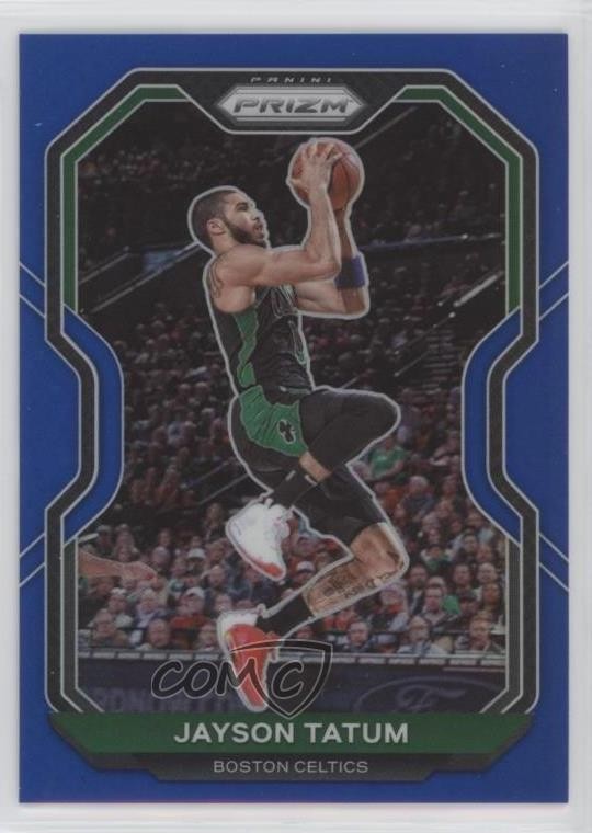 2020-21 Panini Prizm Blue Prizm 95/199 Jayson Tatum #119 hs9