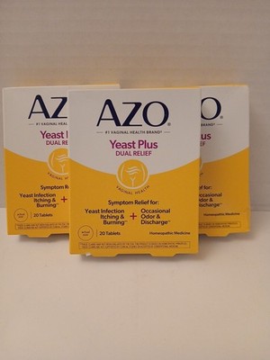 THREE AZO Yeast Plus Multi Benefit Formula 60 Tablets Exp: 07/2027