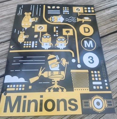 Despicable Me 3 Minions 2 Pocket Portfolio Folder DM3  2085DP3