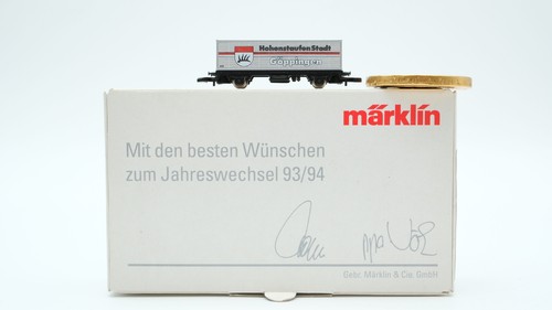 Märklin Z 80403 Güterwagen Behälter-Tragwagen (HohenstaufenStadt Göppingen - Mit | Zustand: Gebraucht