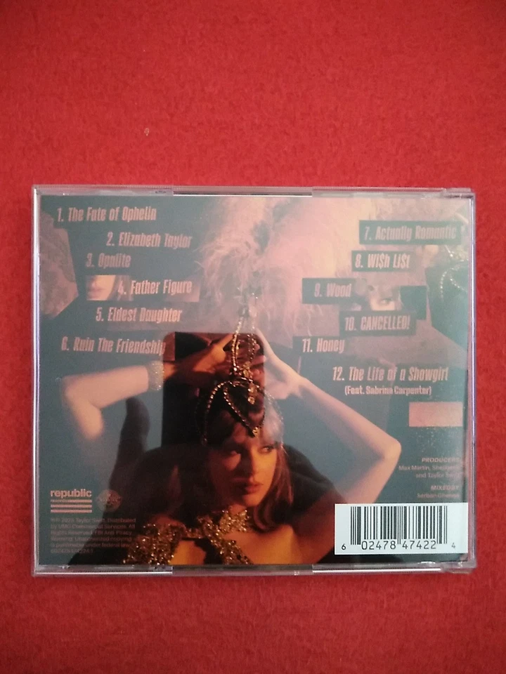 Taylor Swift The Life Of A Showgirl CD 2025 Ganz Neu nicht In FOLIE - Bild 2 von 2